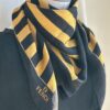 Fendi Black&Gold Pequin Foulard (anni ‘90)