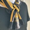 Fendi Black&Gold Pequin Foulard (anni ‘90)