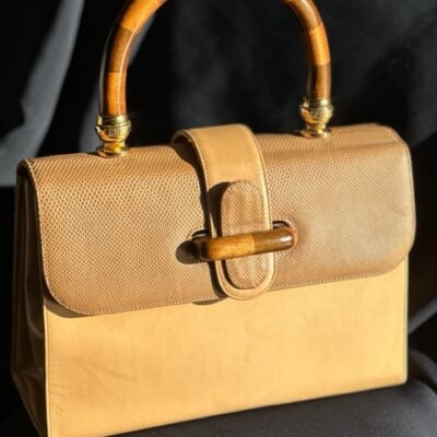 Fendi Wooden Top Handle Bag (anni ‘80)