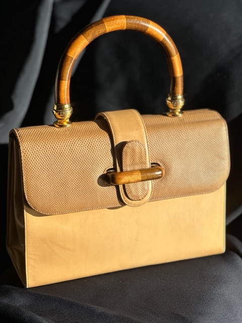 Fendi Wooden Top Handle Bag (anni ‘80)