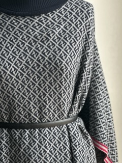 Fendi Monogram Vintage Cape/Mini Dress