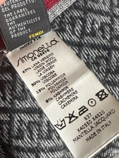 Fendi Monogram Vintage Cape/Mini Dress