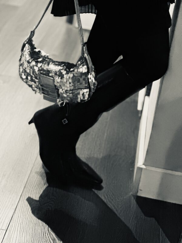 Vintage Fendi Platinum Sequin Baguette (2000)