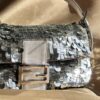 Vintage Fendi Platinum Sequin Baguette (2000)