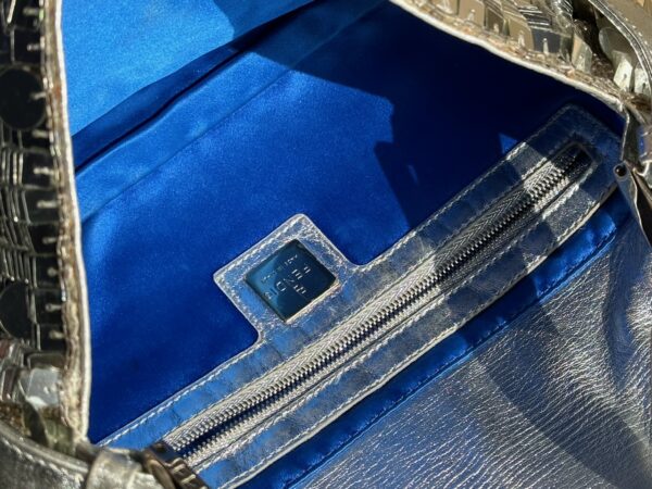Vintage Fendi Platinum Sequin Baguette (2000)