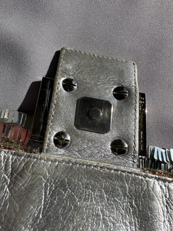 Vintage Fendi Platinum Sequin Baguette (2000)