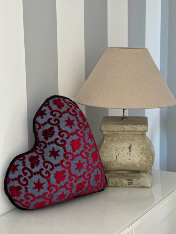 Gucci Red Heart Jacquard Cushion (2019/2020)