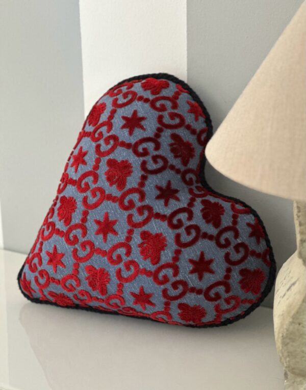 Gucci Red Heart Jacquard Cushion (2019/2020)