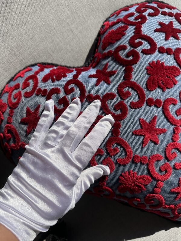 Gucci Red Heart Jacquard Cushion (2019/2020)
