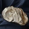Bottega Veneta Metallic Leather Pouch Maxi Clutch