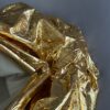 Bottega Veneta Metallic Leather Pouch Maxi Clutch