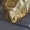 Bottega Veneta Metallic Leather Pouch Maxi Clutch