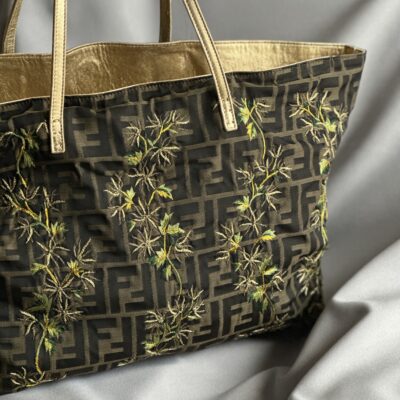 Fendi Vintage Monogram Zucca Roll Bag (2001)