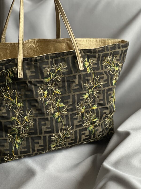 Fendi Vintage Monogram Zucca Roll Bag (2001)