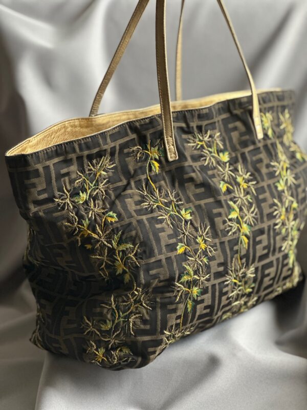 Fendi Vintage Monogram Zucca Roll Bag (2001)