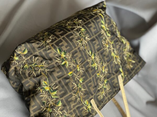 Fendi Vintage Monogram Zucca Roll Bag (2001)