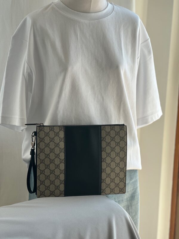 Gucci Supreme Canvas Eden Clutch (2017)