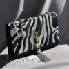Saint Laurent Satin & Zebra Sequins Kate Chain Bag (2018)