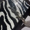 Saint Laurent Satin & Zebra Sequins Kate Chain Bag (2018)