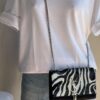 Saint Laurent Satin & Zebra Sequins Kate Chain Bag (2018)