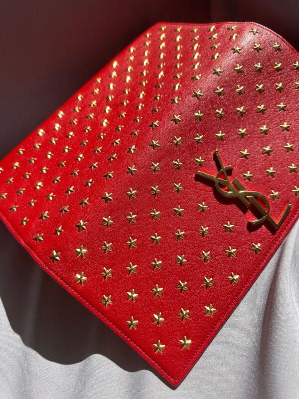 Saint Laurent Red Heart Studs Kate Pochette (2015)
