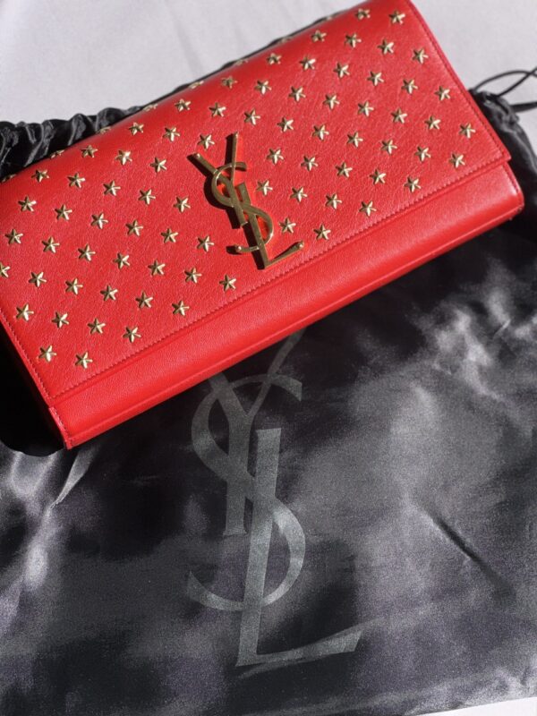 Saint Laurent Red Heart Studs Kate Pochette (2015)