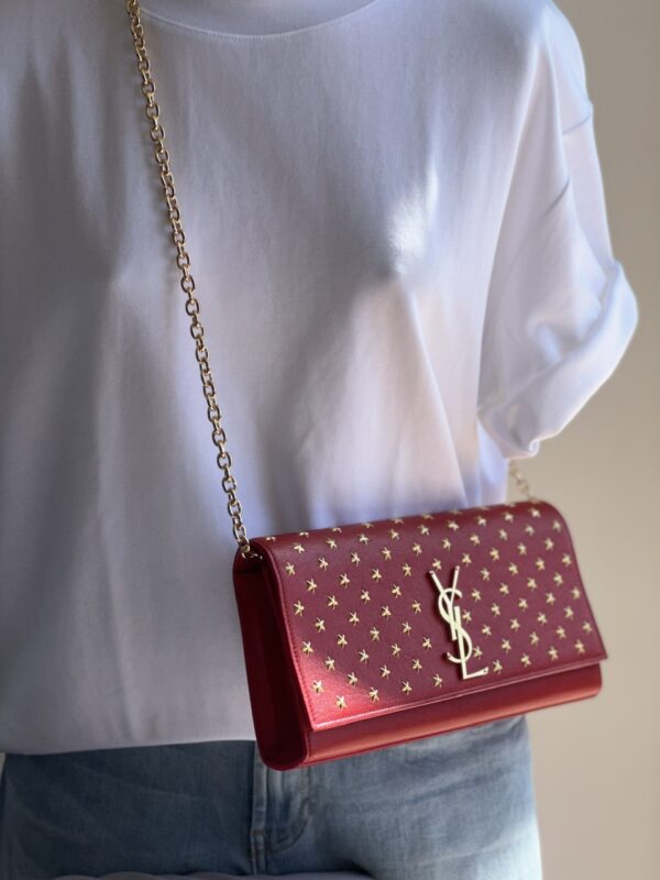 Saint Laurent Red Heart Studs Kate Pochette (2015)