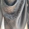 Fendi Black Monogram Zucca Foulard (anni ‘80/90)