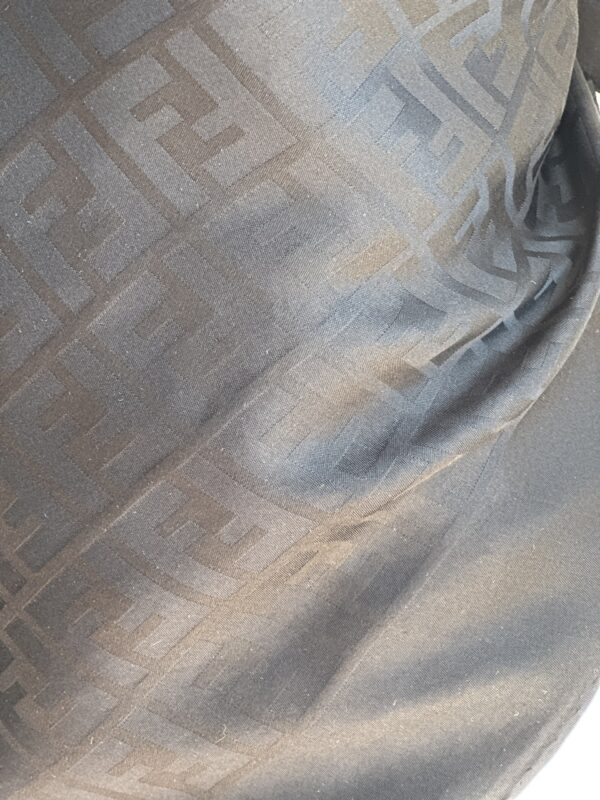 Fendi Black Monogram Zucca Foulard (anni ‘80/90)