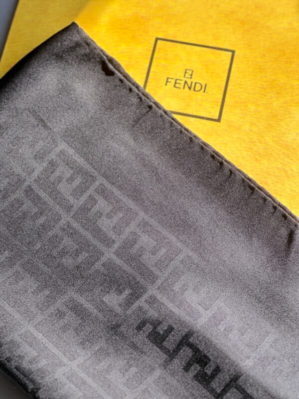 Fendi Black Monogram Zucca Foulard (anni ‘80/90)