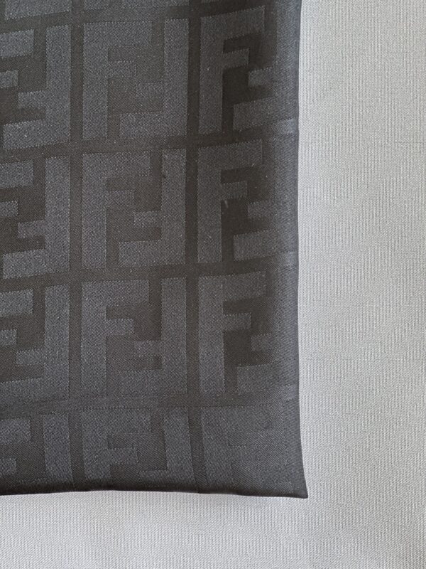 Fendi Black Monogram Zucca Foulard (anni ‘80/90)