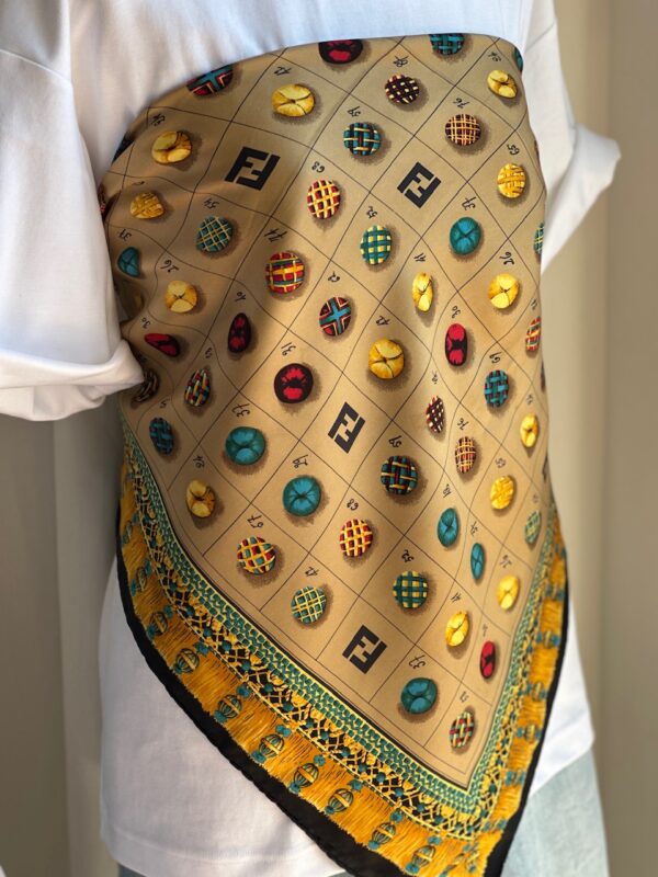 Fendi Buttons Foulard (anni ‘80/90)