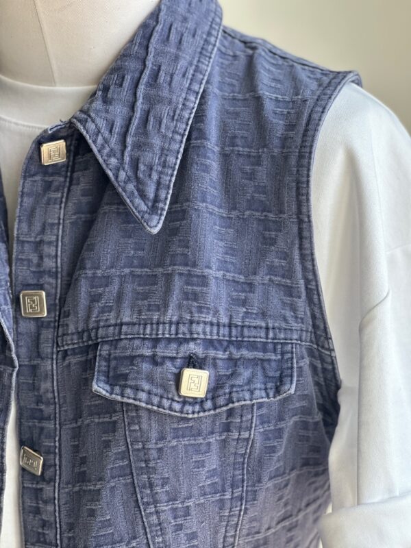 Fendi Vintage Denim Gilet  (anni ‘90))