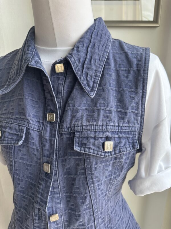 Fendi Vintage Denim Gilet  (anni ‘90))