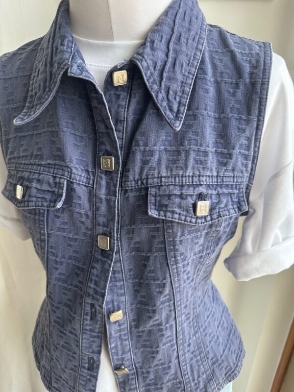 Fendi Vintage Denim Gilet  (anni ‘90))