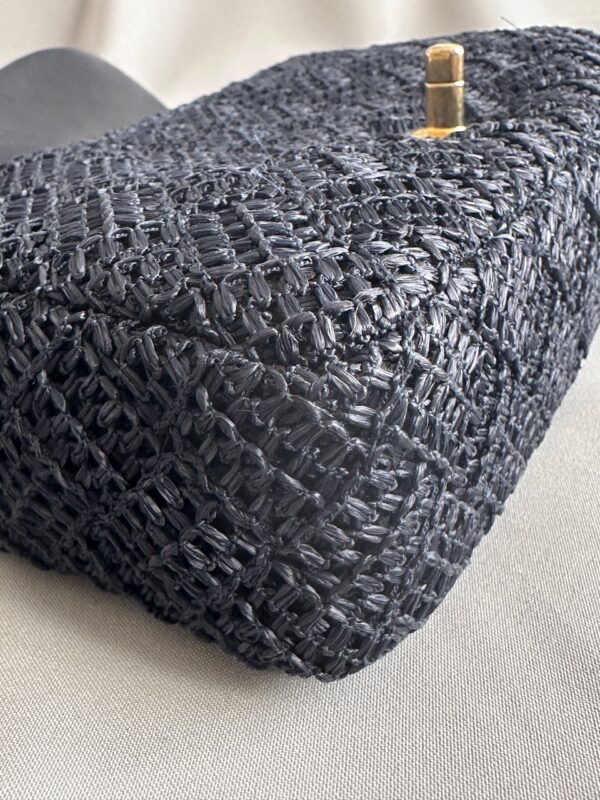 Chanel Medium Timeless Bag in Raffia Blu (2013-2014)