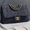 Chanel Medium Timeless Bag in Raffia Blu (2013-2014)