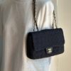 Chanel Medium Timeless Bag in Raffia Blu (2013-2014)