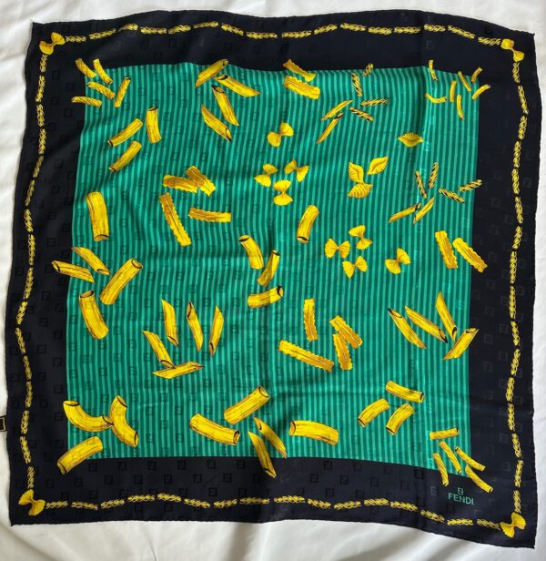 Fendi “La Pasta” Silk Foulard (anni ‘90)