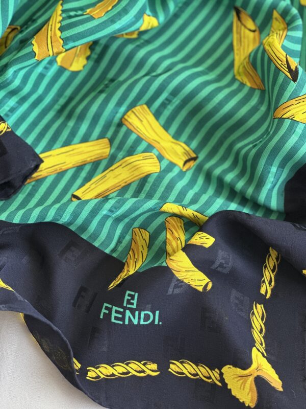 Fendi “La Pasta” Silk Foulard (anni ‘90)