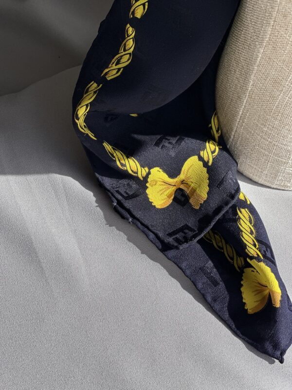 Fendi “La Pasta” Silk Foulard (anni ‘90)