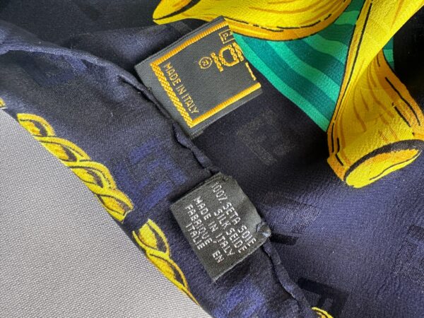 Fendi “La Pasta” Silk Foulard (anni ‘90)