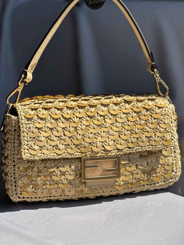 Fendi Rafia&Paillettes Baguette (2024)