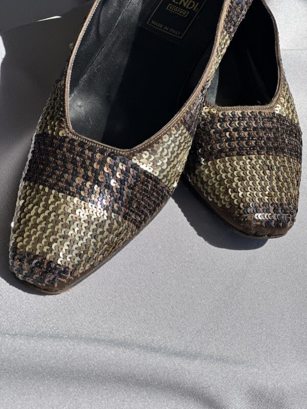 Fendi Pequin Vintage Décolleté (anni ‘80/‘90)