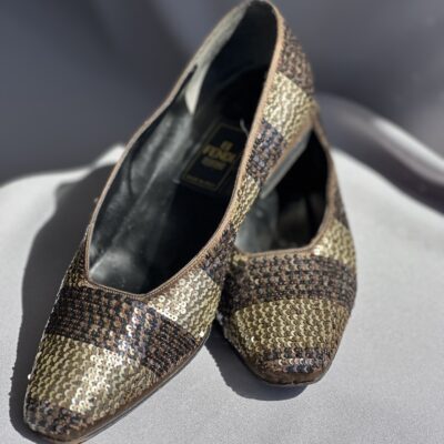 Fendi Pequin Vintage Décolleté (anni ‘80/‘90)