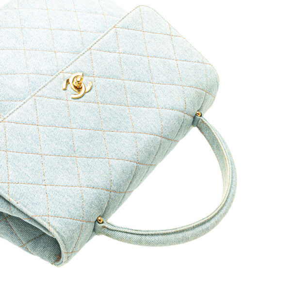 Chanel Denim Kelly Top Handle Bag (1996/1997)