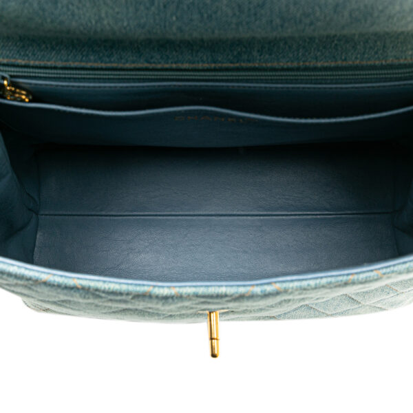 Chanel Denim Kelly Top Handle Bag (1996/1997)