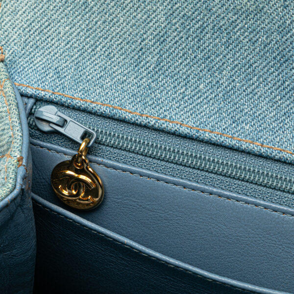Chanel Denim Kelly Top Handle Bag (1996/1997)