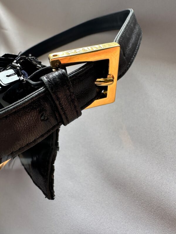 Fendi Black Sequin Baguette (2000)