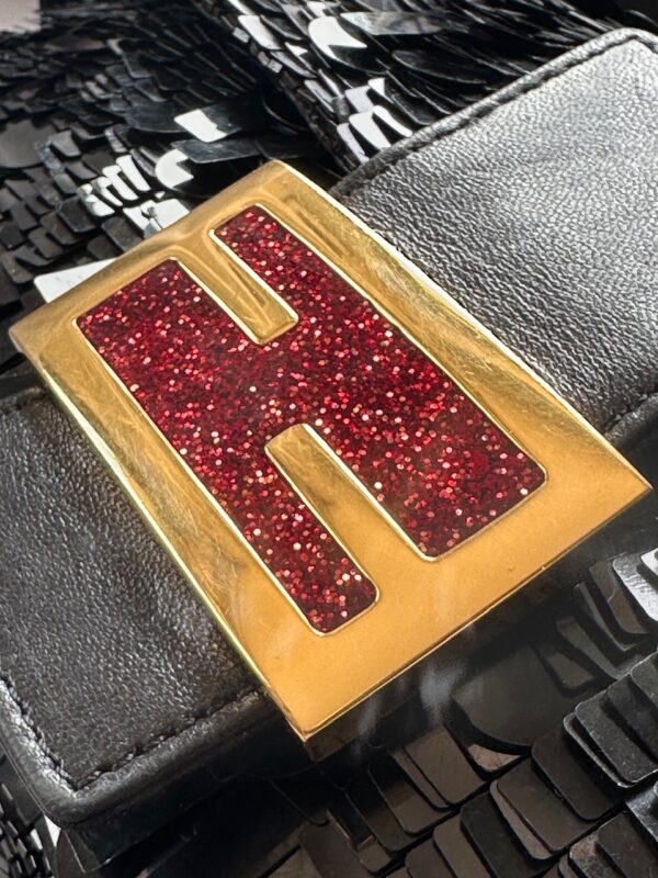Fendi Black Sequin Baguette (2000)